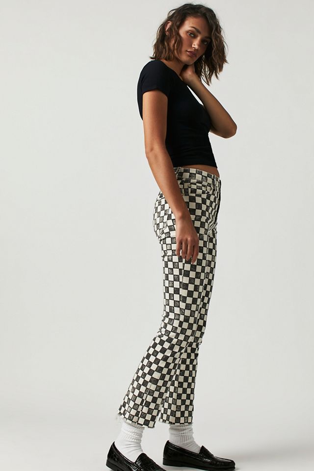 MOTHER The Printed Insider Ankle Jeans #2