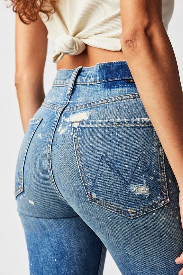 MOTHER High-Waisted Rider Ankle Jeans
