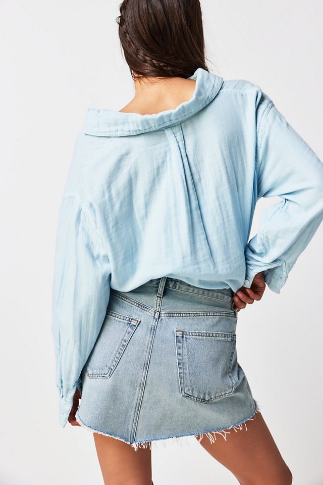 AGOLDE Parker Angled Hem Skirt #1