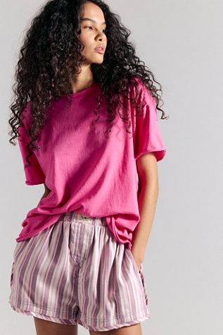 We The Free Nina Tee at Free People in Pink Magic, Size: Medium
