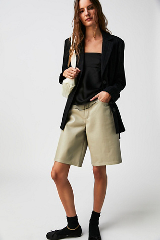 Short taille basse en cuir recyclé AGOLDE