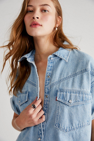 Elowen | Short-Sleeve Denim Dress