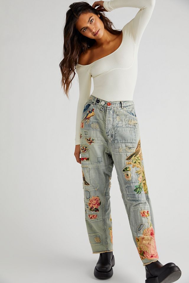 Magnolia Pearl Embroidered Jeans #1