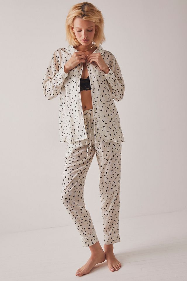 Free People On Point Pj Set in White