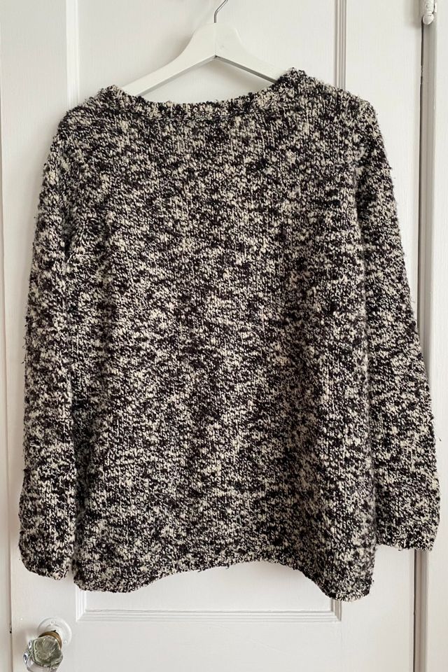 Heathered Black and White Sweater Selected by KA.TL.AK #1