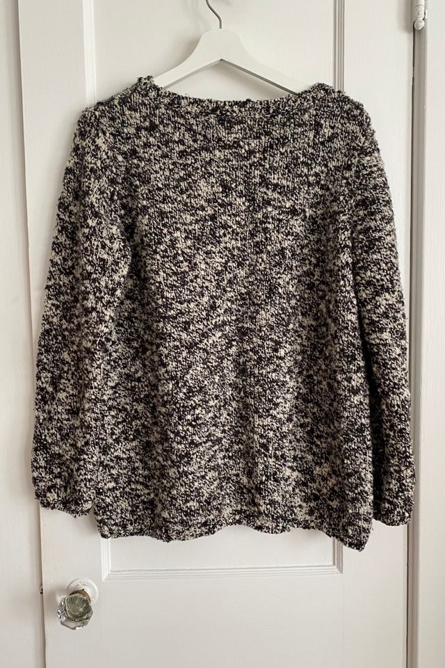 Heathered Black and White Sweater Selected by KA.TL.AK #3
