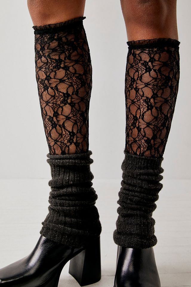 Gunmetal Knee High Socks #2