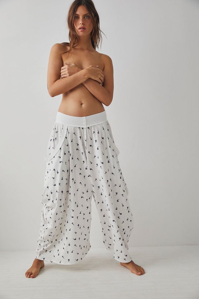 Free People Summer Slumbers Harem Pants in Gray