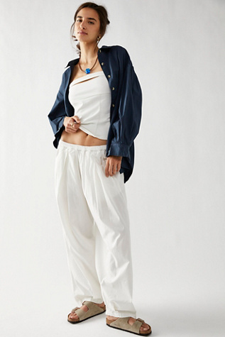 To The Sky Parachute Trousers at Free People in Nilla Cream, Size: XS