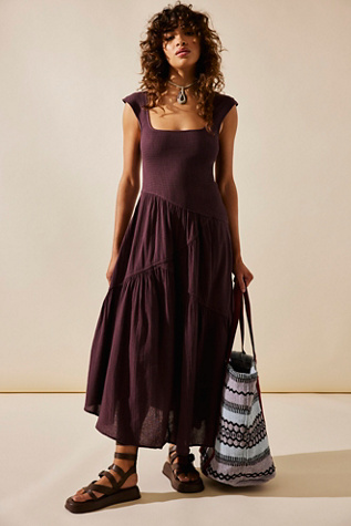 free people messenger midi dress Free People Vintage Summer Midi Dress - Mazarine