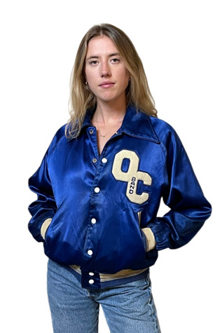 Vintage 1950's Varsity Reversible Bomber Jacket Selected By Villains