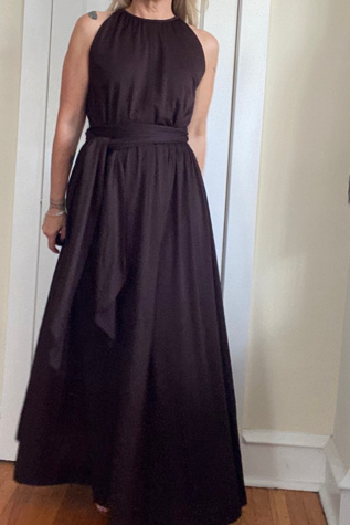 Vintage 70's Jonathan Logan Brown Sashed Goddess Maxi Dress Selected by KA.TL.AK