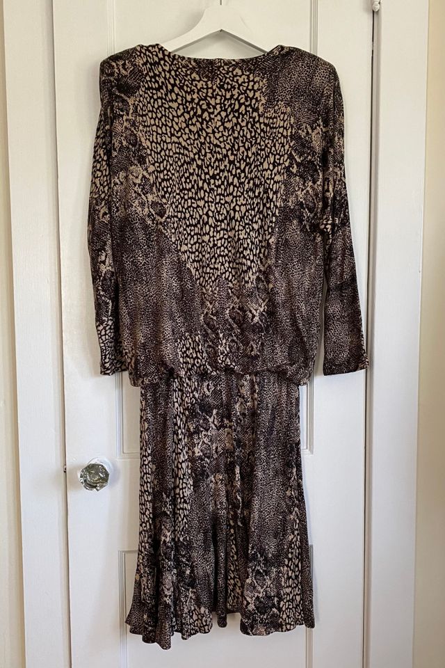 Vintage Animal Print Midi Dress Selected by KA.TL.AK #3