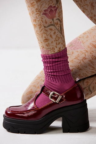 FOWT Women's Platform Mary Janes - Chunky Heel T-Strap Oxford Shoes Size 4-16 US