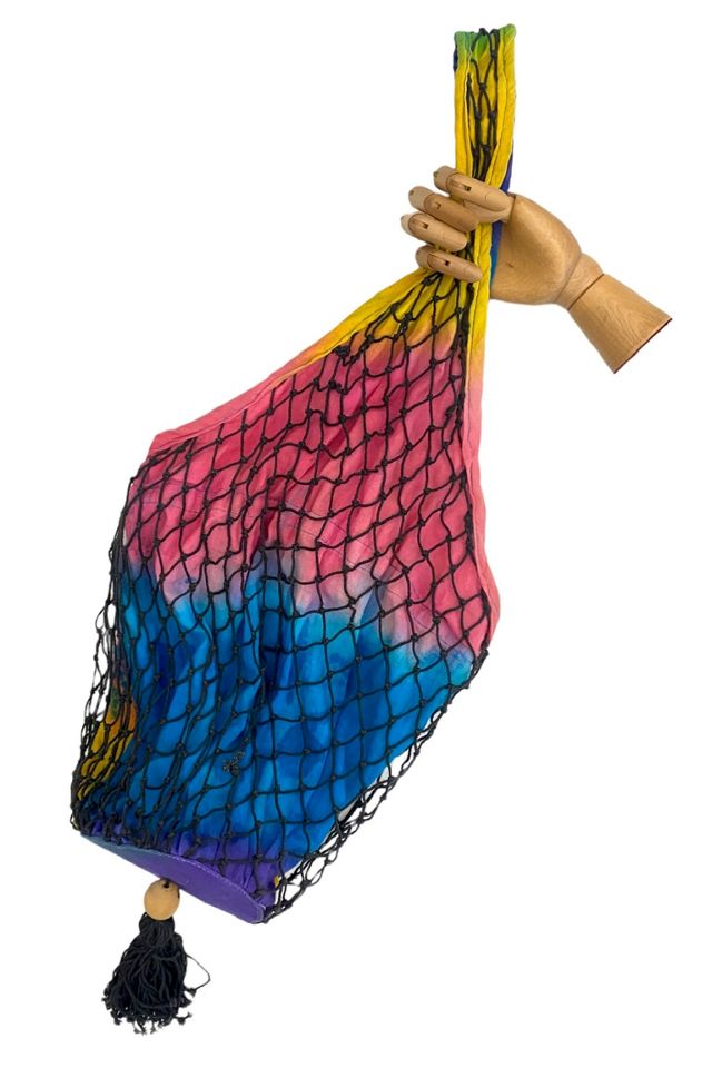 1980s Vintage Mesh Overlay Rainbow Bag Selected by BusyLady Baca & The Goods #2