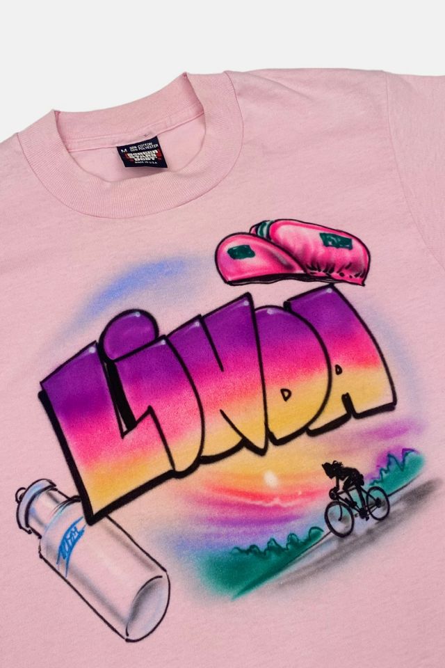 1980s Vintage One Of A Kind Airbrush Cyclist T-Shirt Selected by BusyLady Baca & The Goods #1