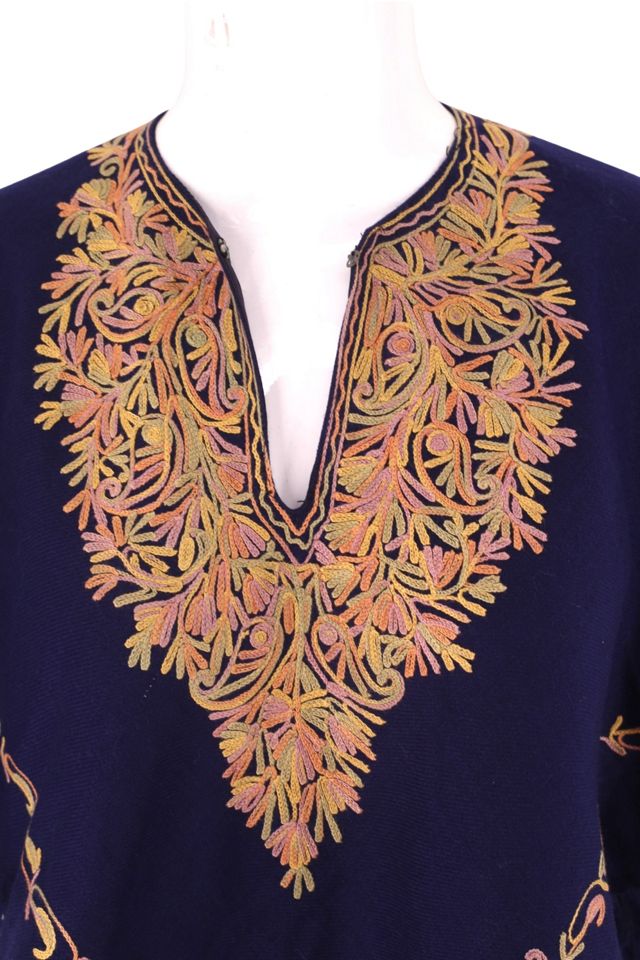 1970s Embroidered Wool Poncho Top Selected By Ritual Vintage #3