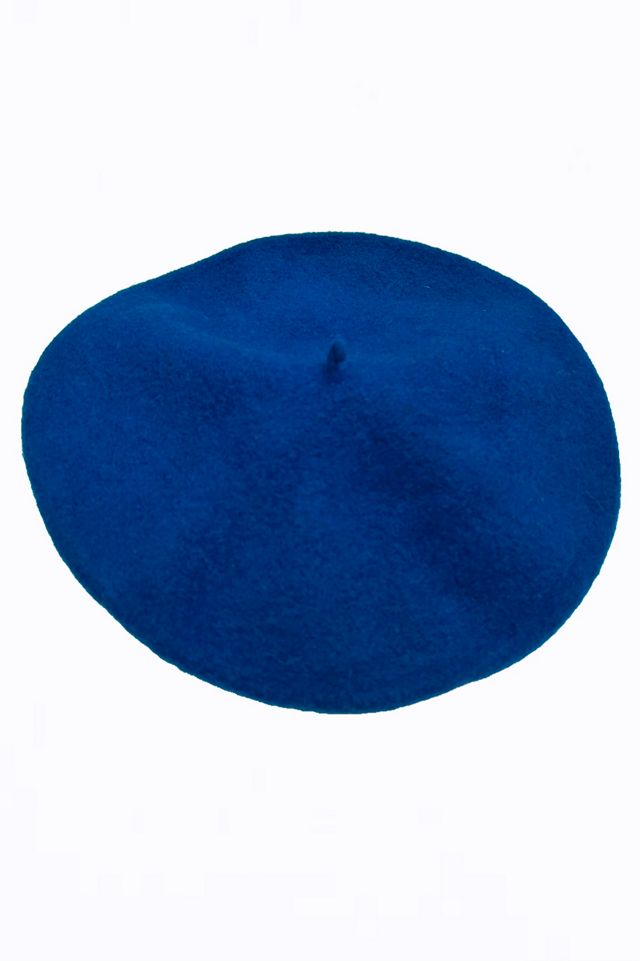 Teal Wool Beret Selected  by Nomad Vintage #1