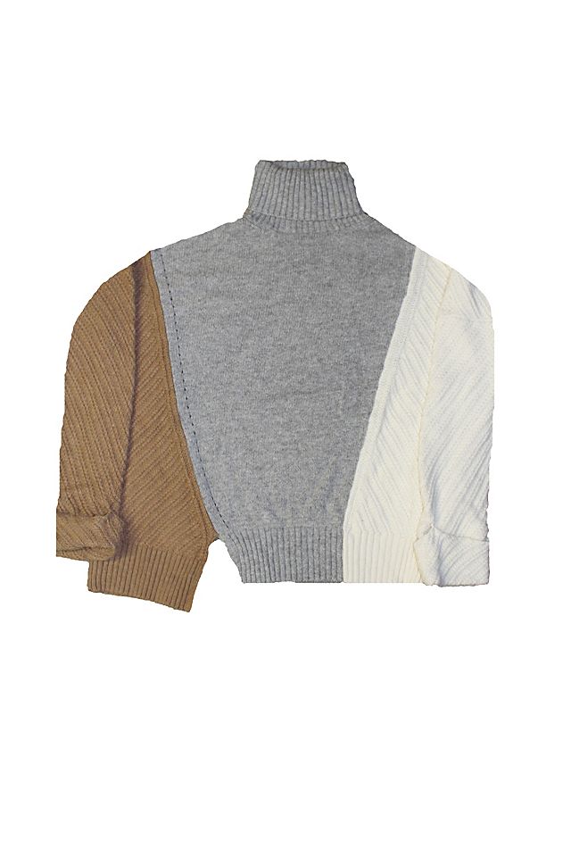 Vintage 's Asymmetrical Knit Sweater Selected By Afterlife