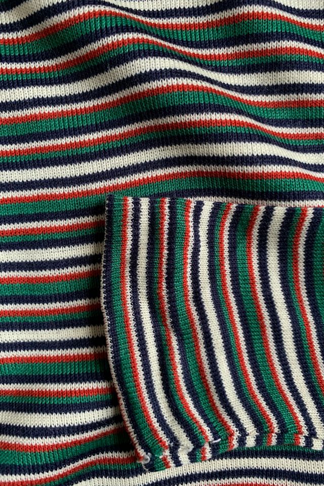 Vintage 1960s Micro Stripe Turtleneck Knit Top Selected by SharpLilTeeth #3