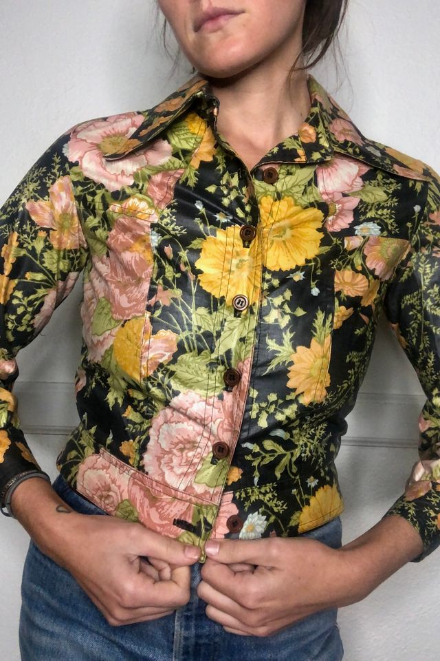 Floral cropped shop jacket