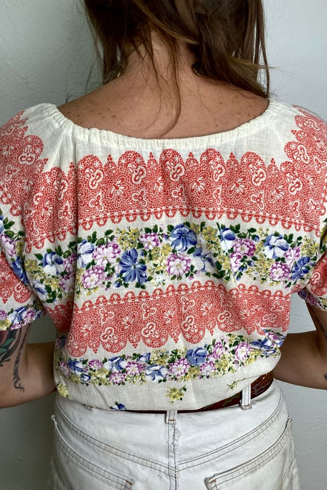 Vintage 1970s Peasant Top Selected by Cherry #1