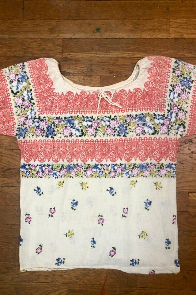 Vintage 1970s Peasant Top Selected by Cherry #2