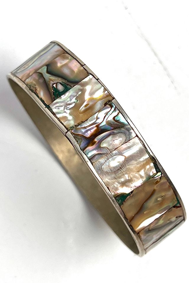 Alpaca hot sale abalone bracelet