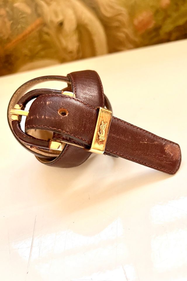 Vintage Yves Saint Laurent Leather Belt Selected by Anna  display picture 3