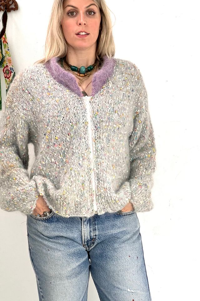 Free People factory confetti cardi