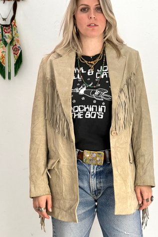 【あやのすけ】AMERI VINTAGE FRINGE Altuzarra // Suede Fringe Jacket – VSP Consignment