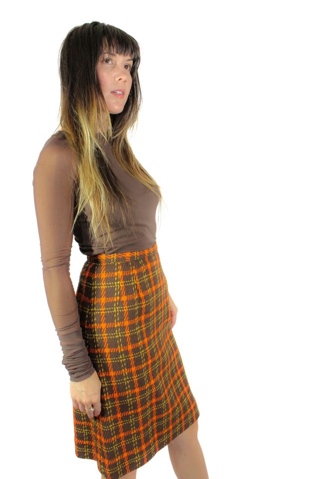That 70s Plaid Vintage Skirt Selected By Moons + Junes Vintage #3