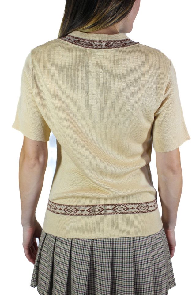 1960s Vintage Short Sleeve Sweater Selected By Moons + Junes Vintage #2
