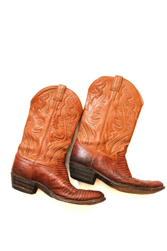 Vintage Leather Western Cowboy Boots Selected By Moons and Junes Vintage #2