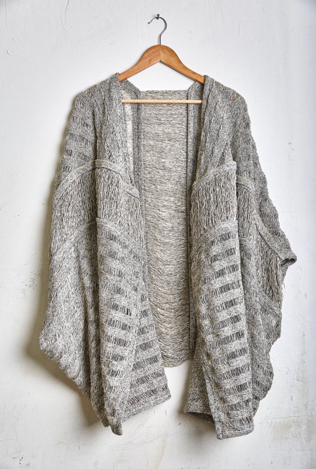Vintage Issey Miyake 'Partly Unwoven for Openness' Cardigan c 
