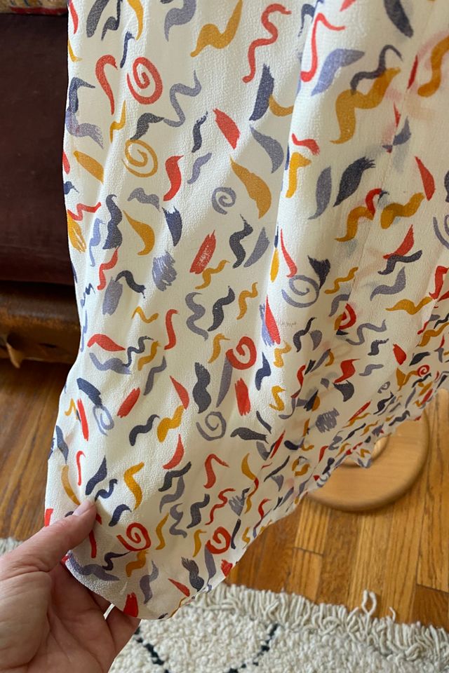 Vintage Ossie Clark for Radley Crepe Silk Party Dress Selected by The Curatorial Dept. #2