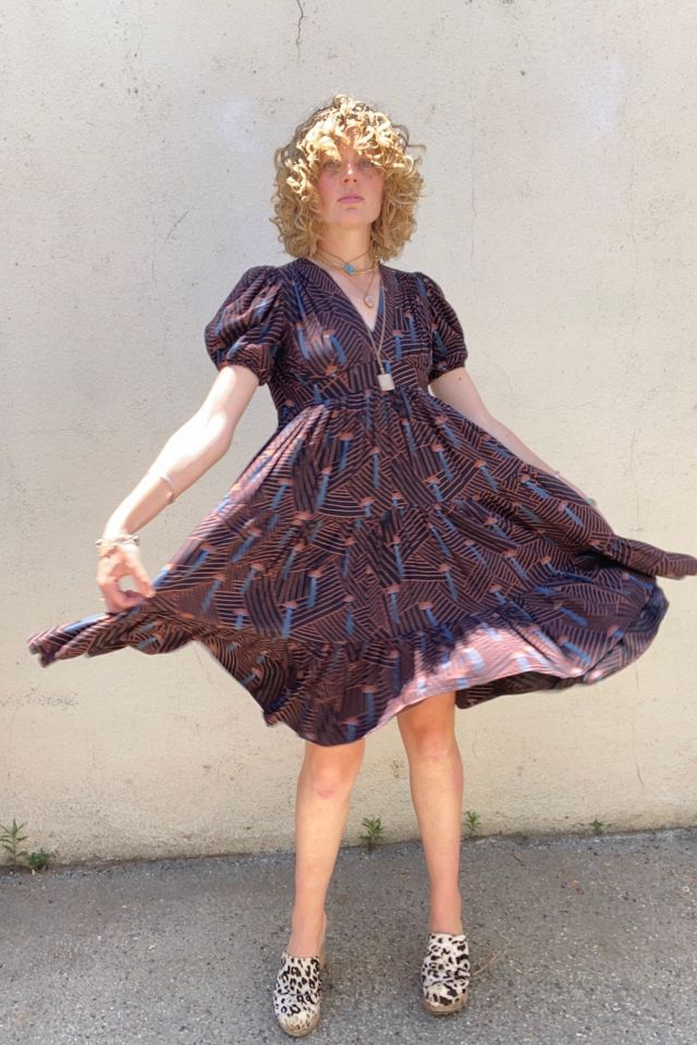 Ossie Clark Cotton Fan Pattern Party Dress Selected by The Curatorial Dept. #2