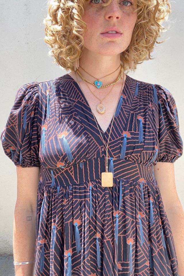 Ossie Clark Cotton Fan Pattern Party Dress Selected by The Curatorial Dept. #3