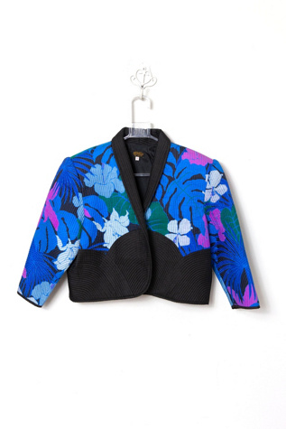 Vintage 1980s Quilted Silk Jacket Selected by SwaneeGRACE