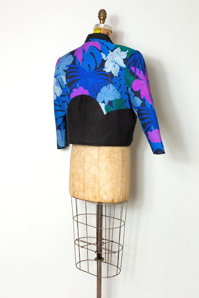 Vintage 1980s Quilted Silk Jacket Selected by SwaneeGRACE #2