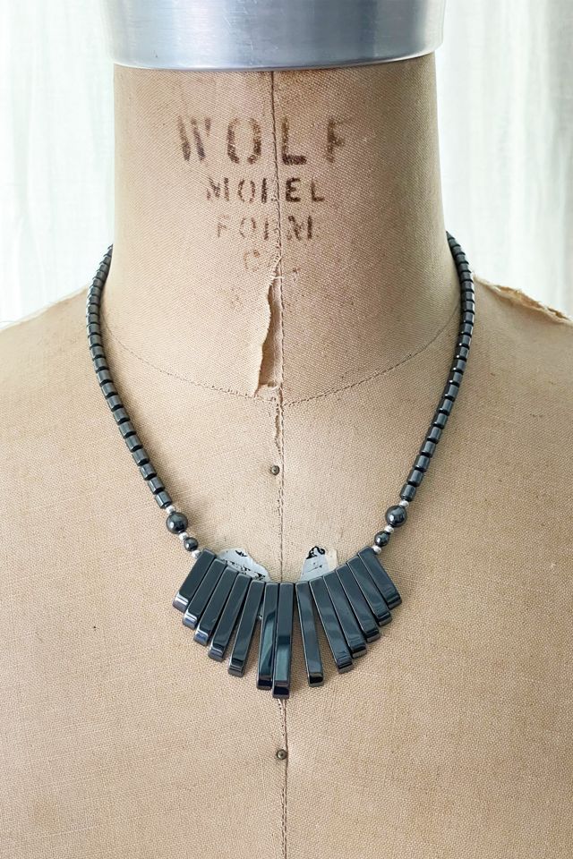 Hematite hot sale choker necklace