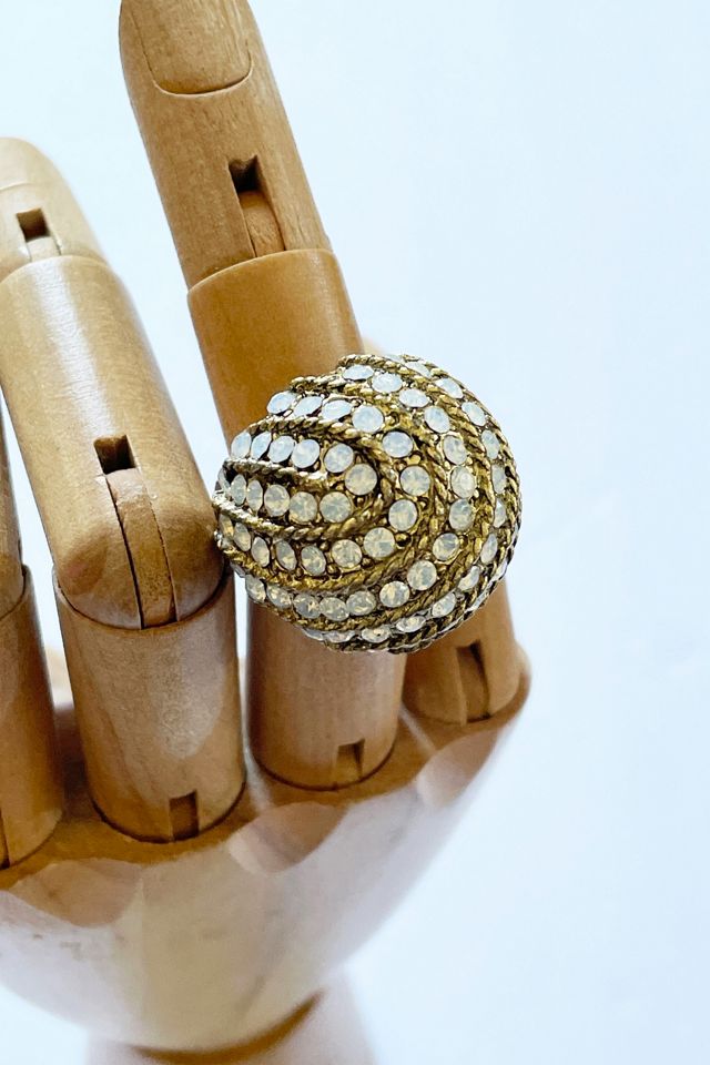 Vintage 1980's Dome Gold Cocktail Ring Selected by FernMercantile ...