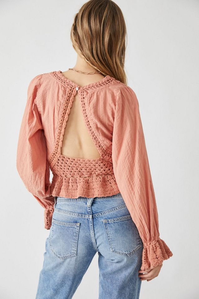 Free People Womens Womens shops Megan Crochet Top