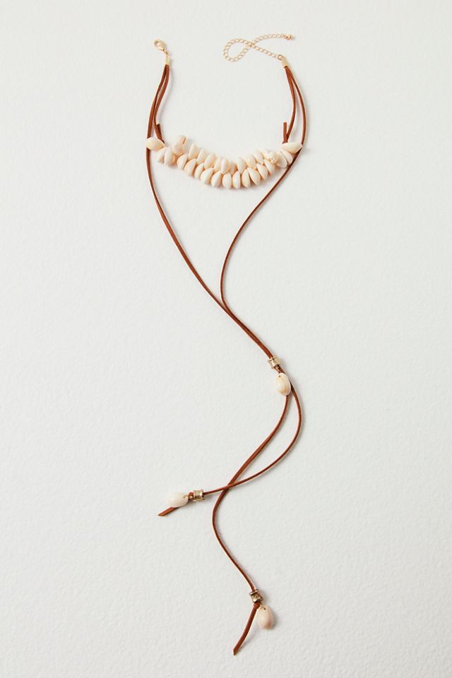 Katie Leather Shell Choker #2