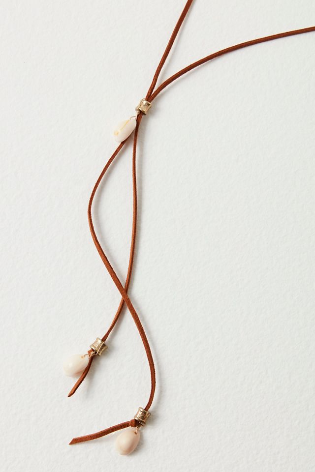 Katie Leather Shell Choker #4