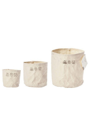 Puebco Canvas Pot Cover at Free People in White, Size: M
