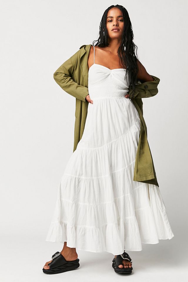 Solid deals maxi dress