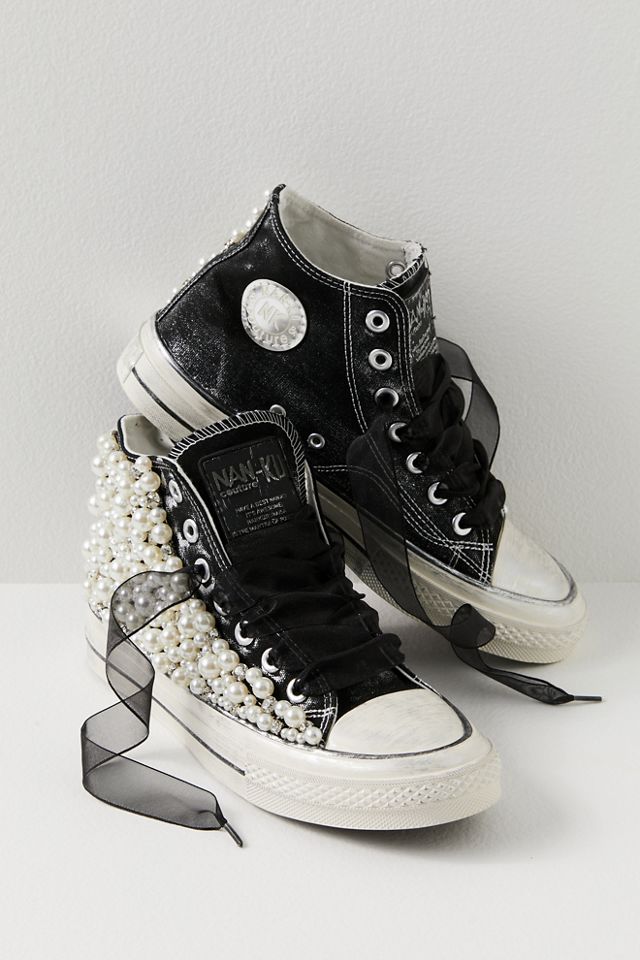 Pearl Pink High-Top Star Sneaker – Flower Wild