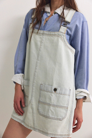 We The Free Overall Smock Mini Top At Free People In Bleach Bloom, Size: XS