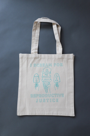 Overseasoned Ice Cream for Reproductive Justice Tote Bag